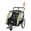 Jalgrattahaagis lastele Homcom 142x75x101cm., must/kollane