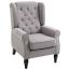 Armchair Homcom 74x86x102cm., gray/black