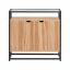 Kummut 81x35x78cm., helepruun/must värv