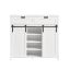 Kummut 104x35x93cm., valge/must