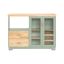 Кухонный шкаф 120x40x90см., зеленого/светло-коричневого цвета
