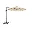 Reguleeritav vihmavari LED-valgustusega Ø 300 cm, beež