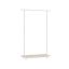 Riidepuuriiul 35x98.5x160.3cm., valge/helepruun