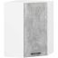 Nurgaga riputatav köögikapp OLIWIA W 60/60 H720, 1 uks, 2 riiulit, valge/hall, 60 × 72 × 30 cm