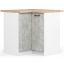 Nurgaga köögikapp OLIWIA S90/90, 2 ust, valge/hall, 90 × 85 × 46 cm