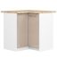Köögi nurgakapp OLIWIA S90/90, 2 ust, Valge/bež, 90 × 85 × 46 cm