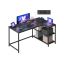 Corner computer desk VASAGLE LWD132BE01, 120 × 80 × 76 cm