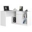Corner desk CLP B-17, with chest of drawers, white, 120 × 79 × 126 cm