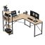Corner desk Mark Adler Leader 5.9, with shelves, Oak
