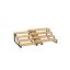 Комплект из 2 кухонных полок, светло-коричневый/черный