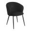 Chair 4Rico Asola, with armrests, Black