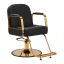 Barber chair Gabbiano Acri, Black/gold