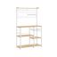 Полка кухонная 42x90x167,3см., белая/светло-коричневая