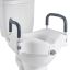 Toilet seat VEVOR SC7060B, Raised, with armrests, 535 × 450 × 330 mm