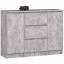 Kummut AKORD K100, 2 ust, 3 sahtlit, pruun, 101 × 76 × 35 cm