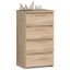 Kummut CL4, 4 sahtlit, pruun, 40 × 74 × 35 cm