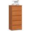 Kummut CL5, 5 sahtlit, pruun, 40 × 92 × 35 cm