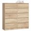 Kummut K120, 10 sahtliga, Pruun, 120 × 121 × 40 cm