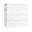 SONGMICS chest of drawers, 4 fabric drawers, 98.8 × 95.2 × 30 cm
