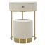 Vanity table with pouf, 2-piece set