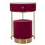 Vanity table with pouf, 2-piece set