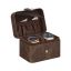 SONGMICS Watch Box, 2 Compartments, Brown, 10.1 × 12 × 8.5 cm