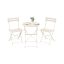 SONGMICS GGF036LZ01 Outdoor Furniture Set, 1 Table and 2 Chairs