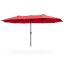 Outdoor umbrella TILIA, 12 spokes, red, 270 × 460 × 245 cm
