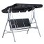 Outdoor swing Outsunny 171x111x154cm., gray/black
