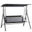 Outdoor swing Outsunny 172x119x155cm., black