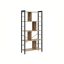 Riiul 29,1x74x154,5cm., helepruun/must