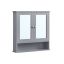 Vannitoa seinakapp peegliga 13x56,5x58,5cm., hall