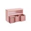 Laste riiul 30x102x60cm., roosa