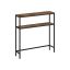 Konsoollaud 20x80x80cm., must/pruun