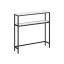 Konsoollaud 20x80x80cm., must/valge