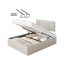 VASAGLE bed frame, with storage space under the bed, Sand, 209.3 × 143.4 × 110 cm