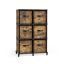 Riiul kastidega 31,5x64x95,5cm., pruun/must