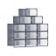 Kingakarbid 12 tk 33,5x23,2x14,3 cm, tumesinine