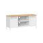 Televiisorialus 40x120x55cm, helepruun/valge