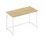 Kirjutuslaud 60x120x76cm., helepruun/valge
