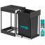 SONGMICS under-counter trash can, 20 l, Black, 34.7 × 25.7 × 43.4 cm