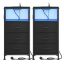 SONGMICS bedside table, 2 drawers and open compartment, 39.6 × 75.9 × 30 cm