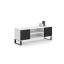 TV-laud Focus RTV 155x49x40 cm, valge / must