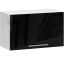 Riputatav köögikapp OLIWIA W60OK, 1 uks, Valge/must, 60 × 29 × 30 cm