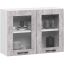 Rippuv köögikapp OLIWIA W80, 2 ust, valge/hall, 80 × 58 × 30,5 cm