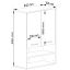 Riputatav vannitoakapp FIN H934, 2 hinged doors, hall/valge, 64 × 94 × 30 cm