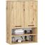 Riputatav vannitoakapp FIN H934, 2 hinged doors, pruun, 64 × 94 × 30 cm