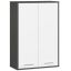 Riputatav vannitoakapp FIN H934 W64, 2 ust, hall-valge, 64 × 94 × 30 cm