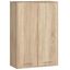 Riputatav vannitoakapp FIN H934 W64 2D, pruun, 64 × 94 × 30 cm