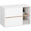 Riputatav vannitoakapp valamu alla VAMI W90, 2 sahtlit, valge tamme värvi, 90 × 60 × 45,5 cm